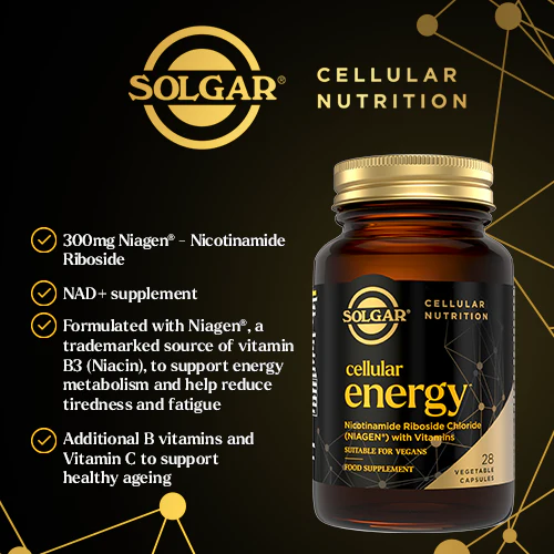 Solgar® Cellular Energy Vegetable Capsules - Pack of 28 - Image 4
