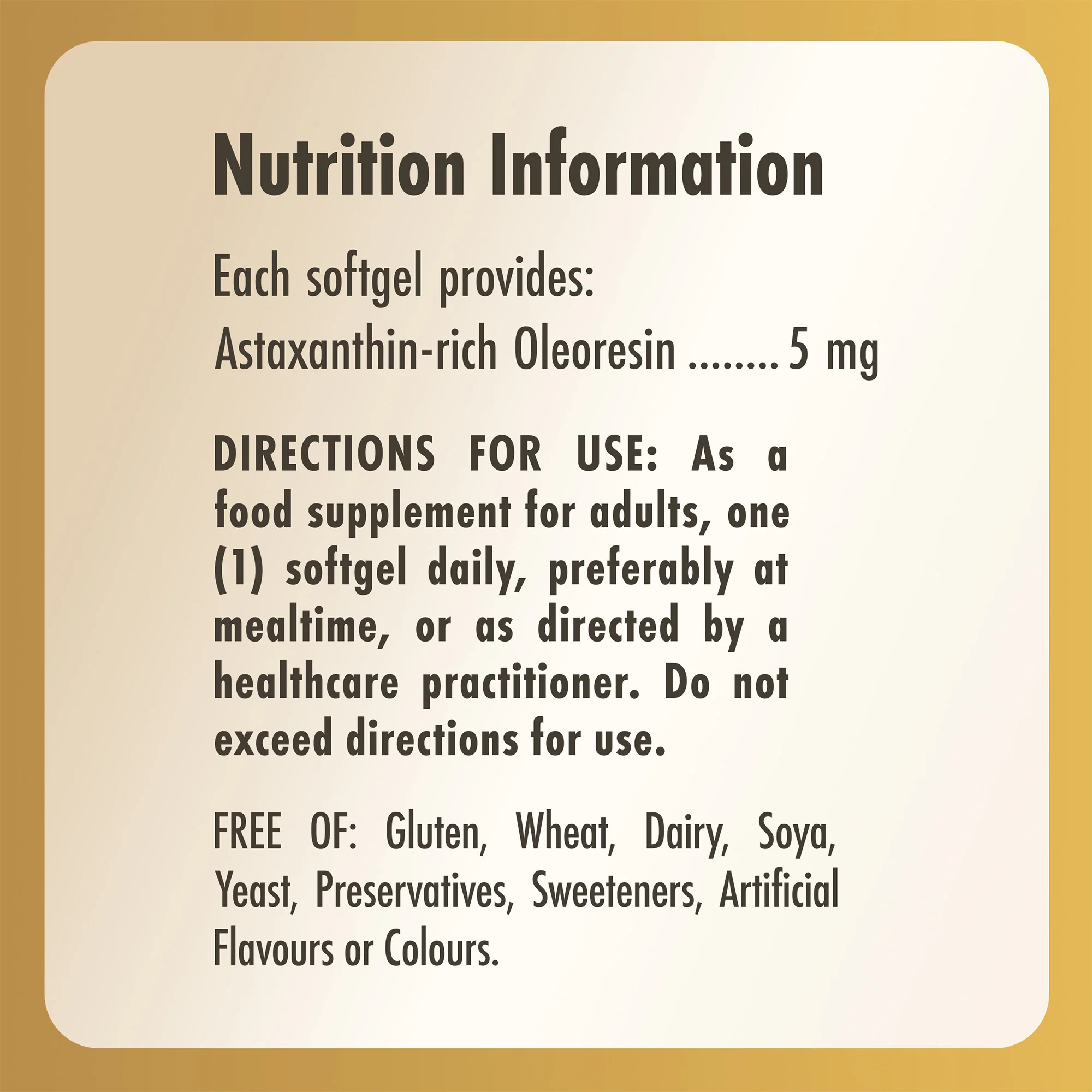 Astaxanthin 5 mg Softgels - Pack of 30 - Image 4