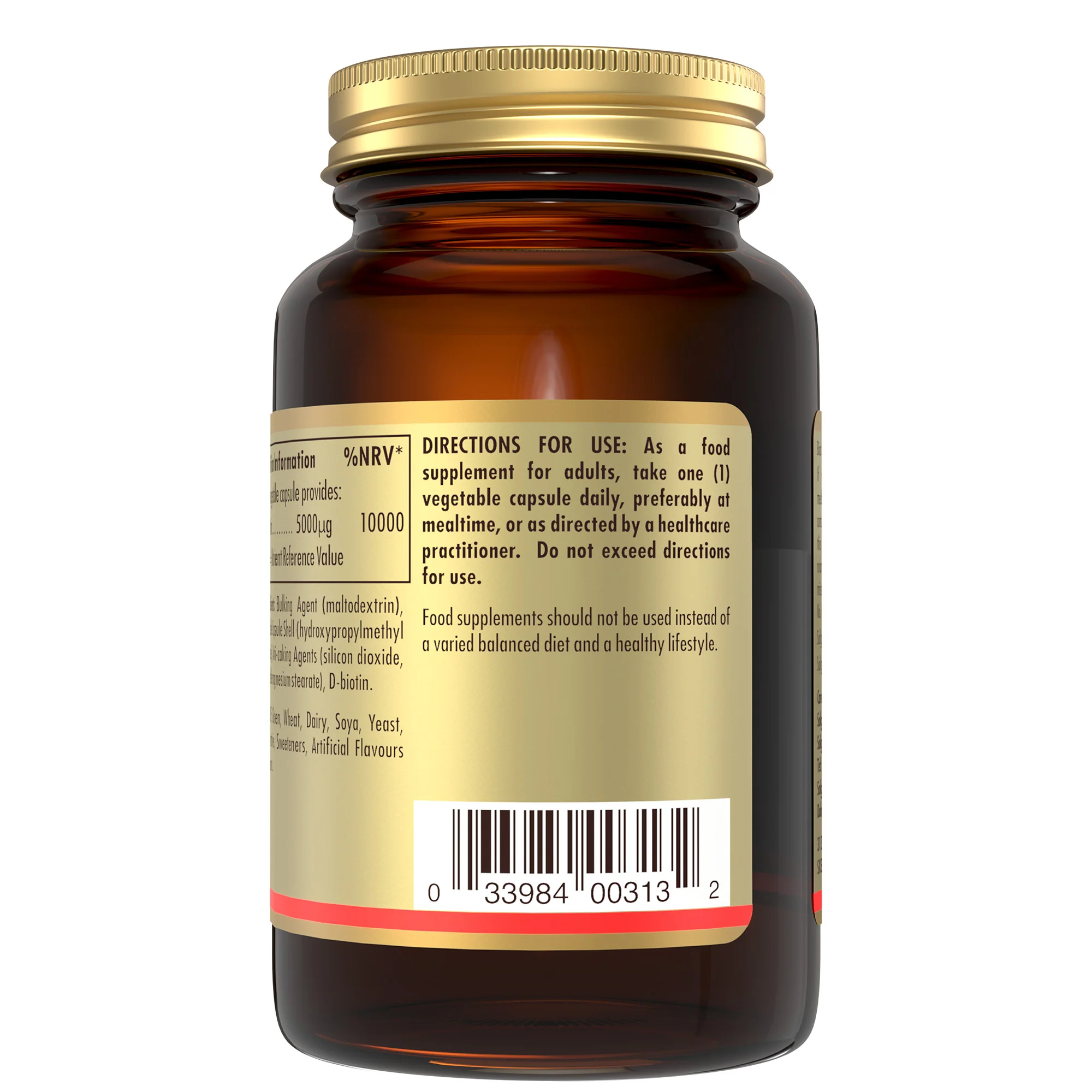 Biotin 5000 mcg Vegetable Capsules - Image 4