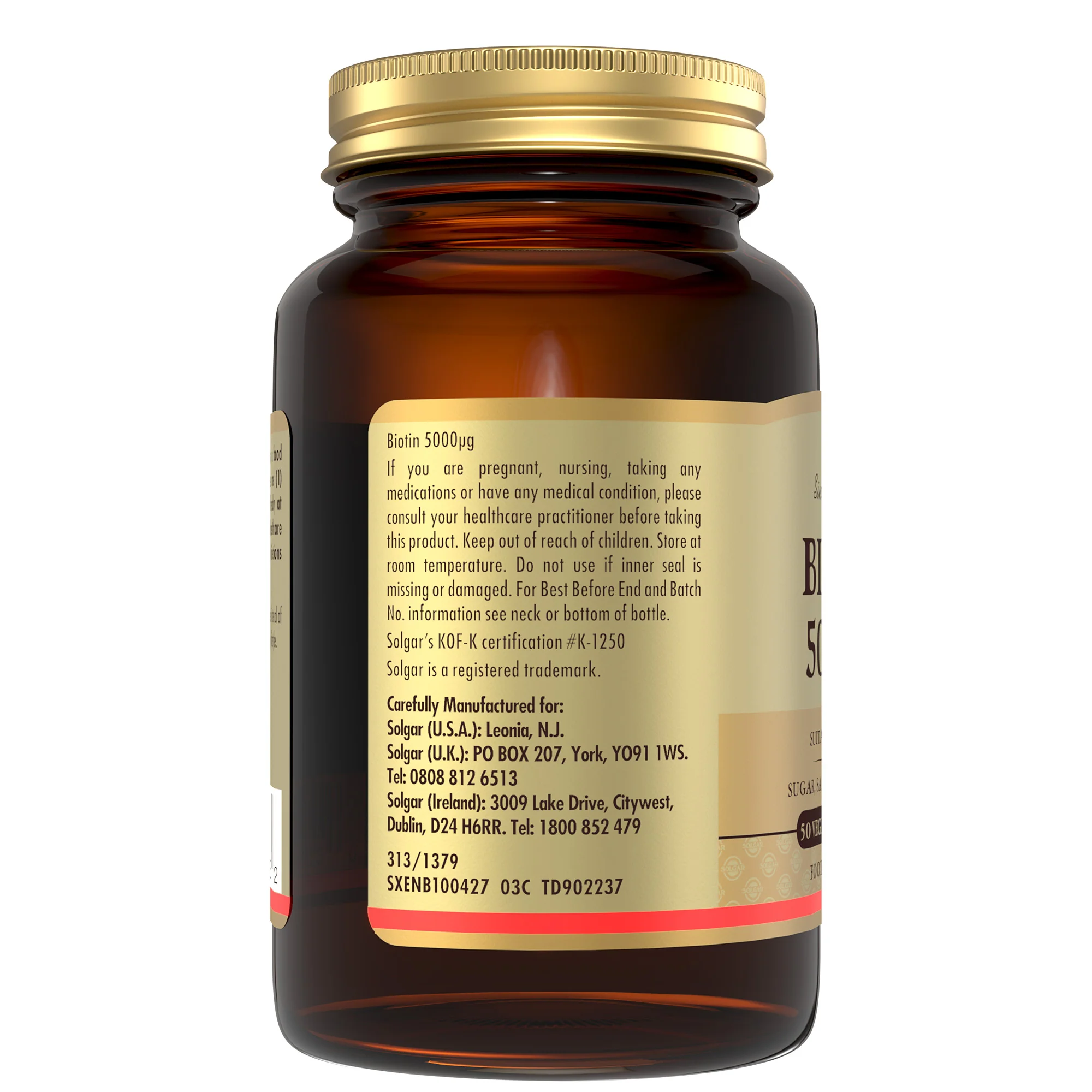 Biotin 5000 mcg Vegetable Capsules - Image 5