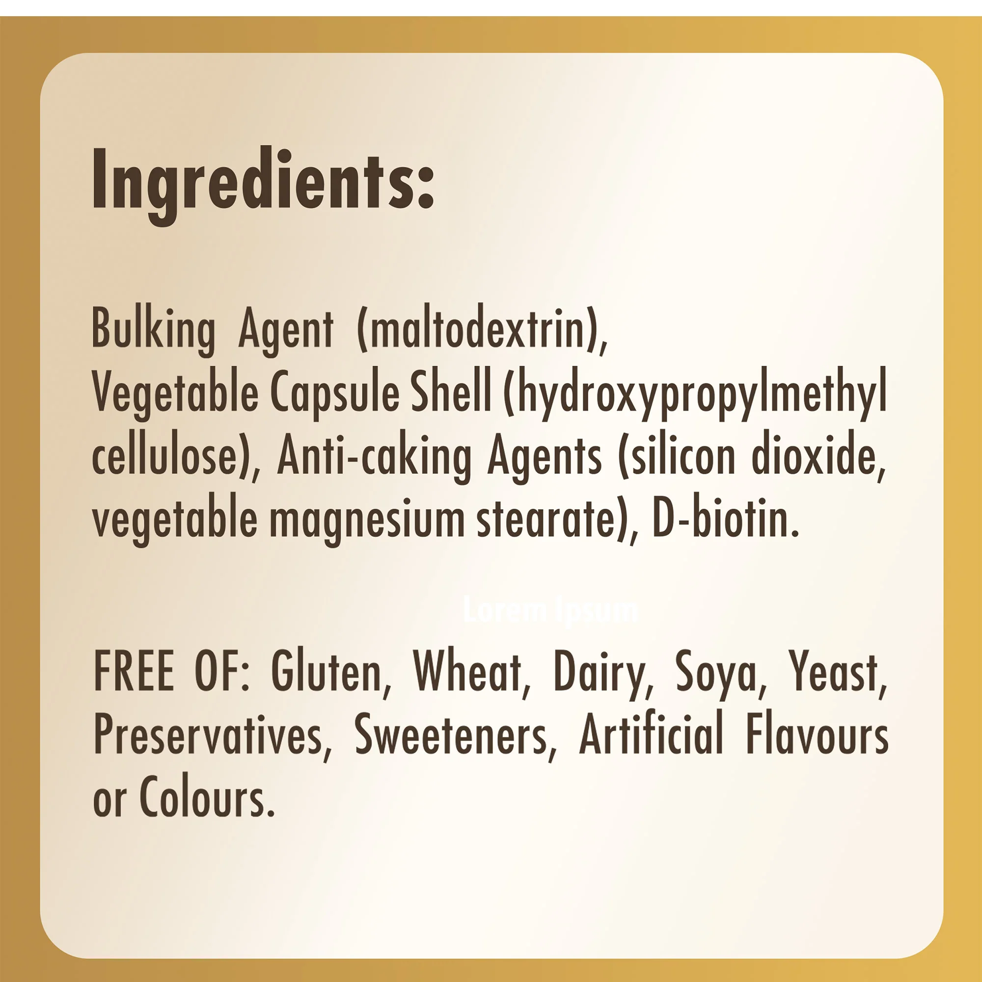 Biotin 5000 mcg Vegetable Capsules - Image 7