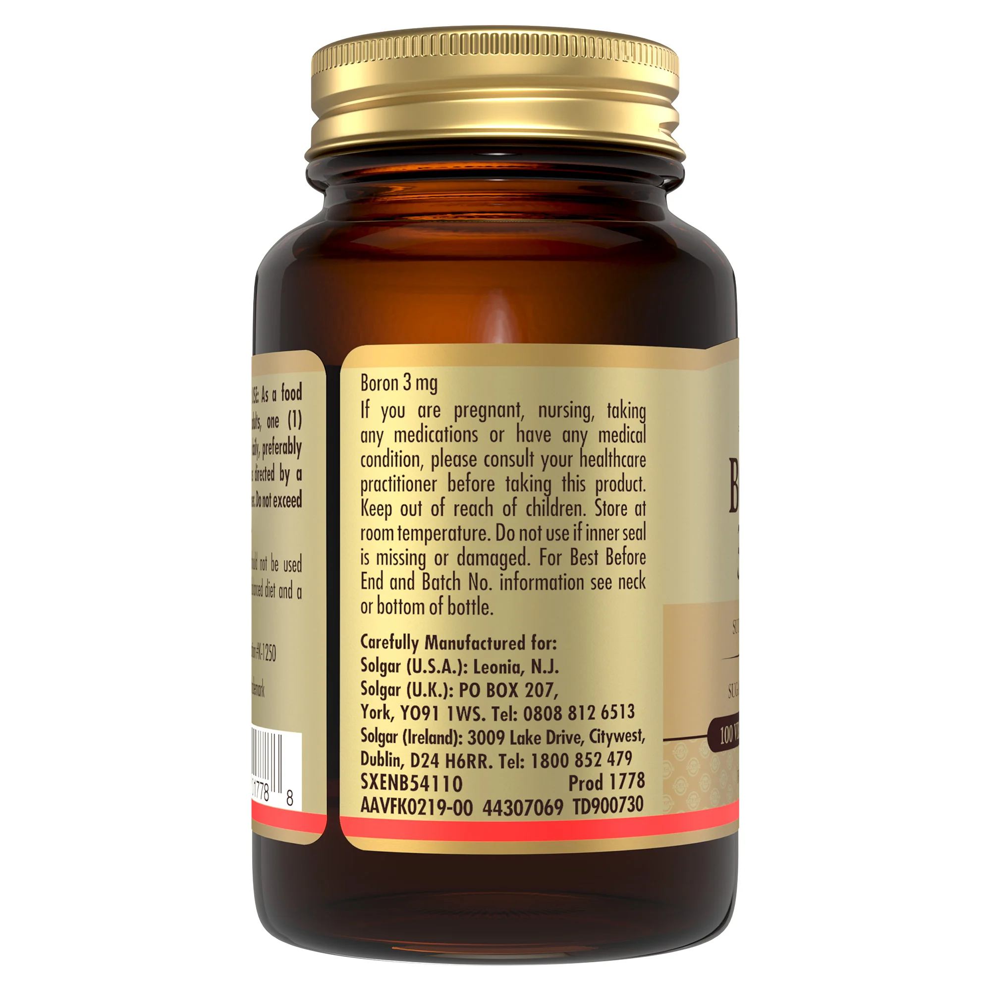 Boron 3 mg Vegetable Capsules - Pack of 100 - Image 3