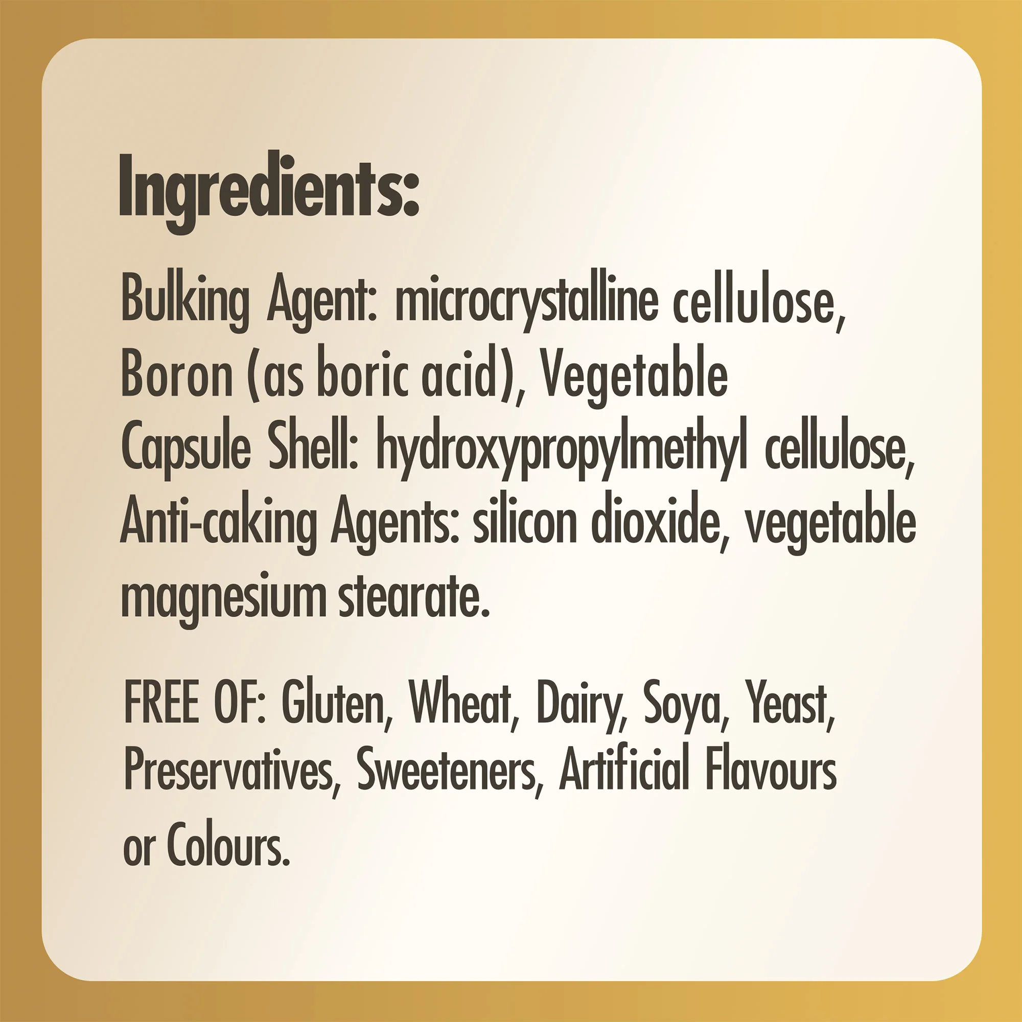 Boron 3 mg Vegetable Capsules - Pack of 100 - Image 5