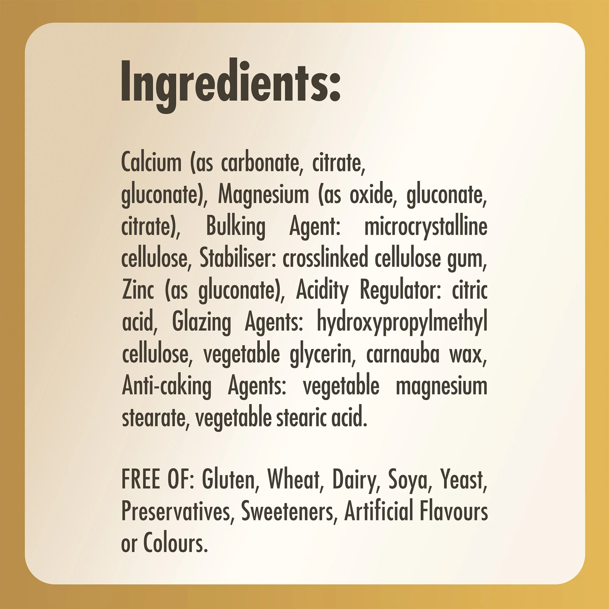 Calcium Magnesium Plus Zinc Tablets - Image 7