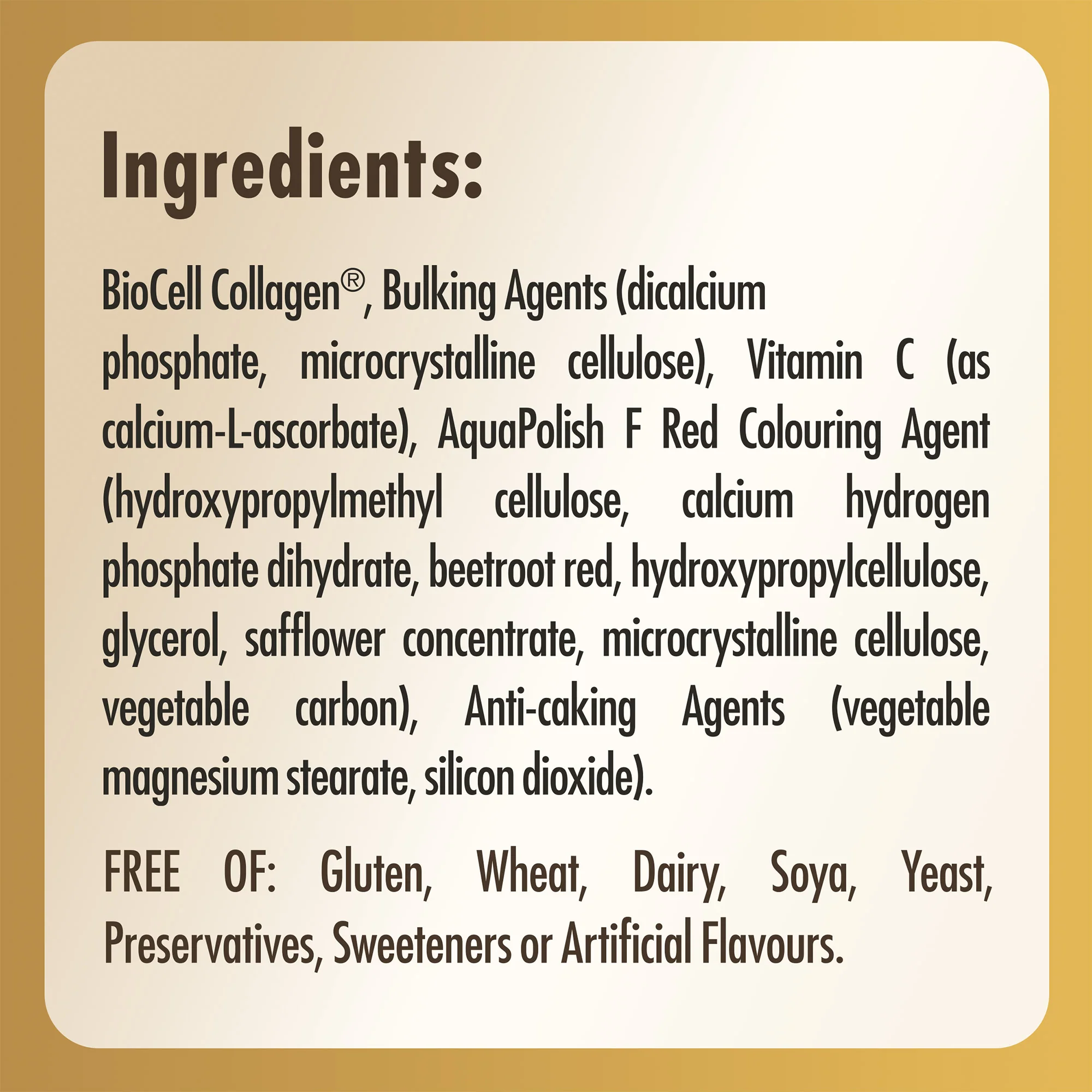 Collagen Hyaluronic Acid Complex Tablets - Pack of 30 - Image 5