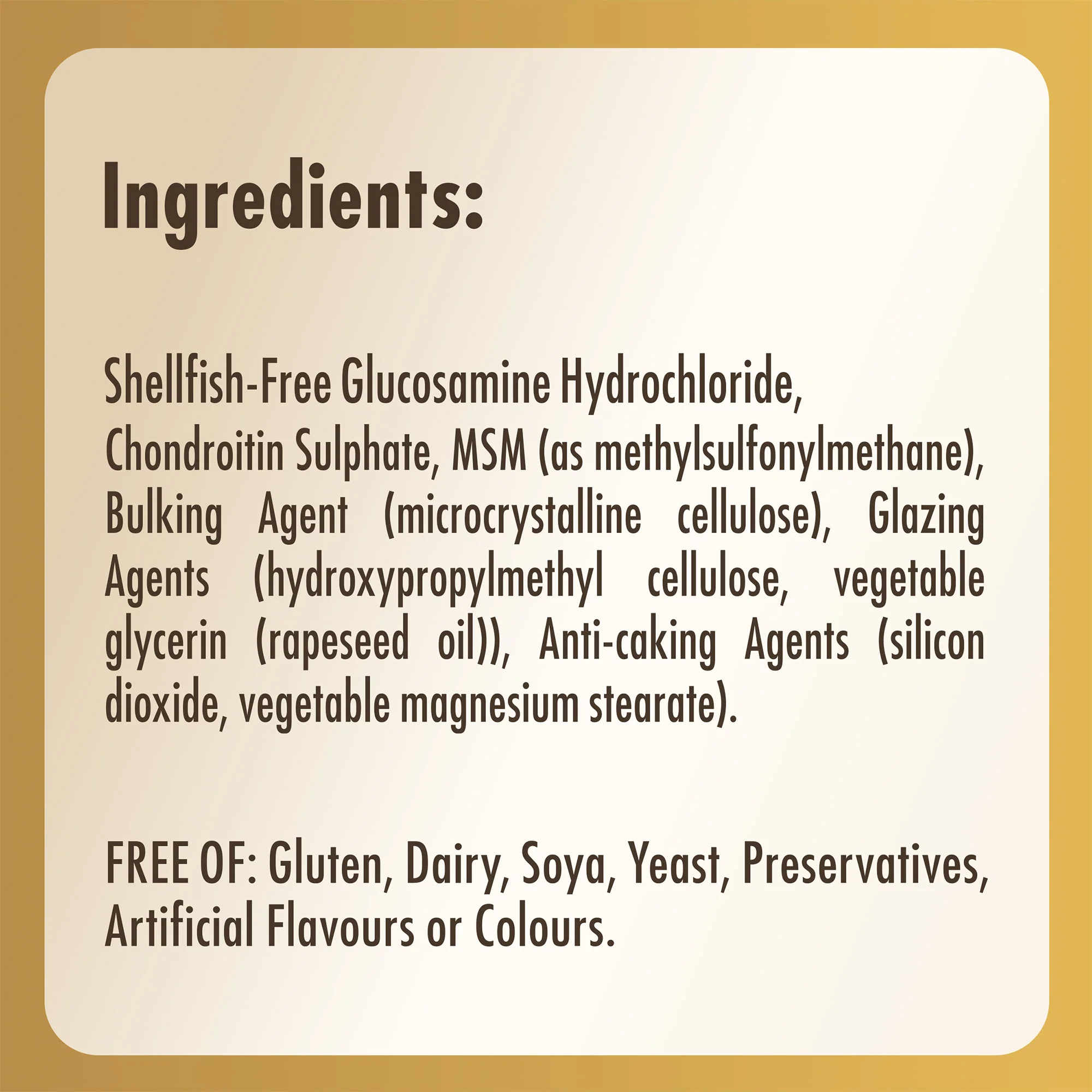 Extra Strength Glucosamine Chondroitin MSM Tablets - Image 5