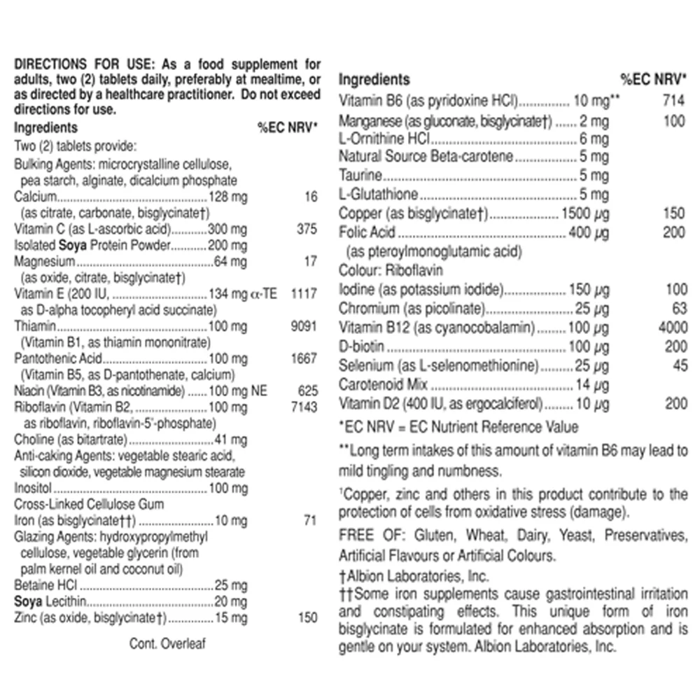 Formula VM-2000 Multivitamin Tablets - Image 7