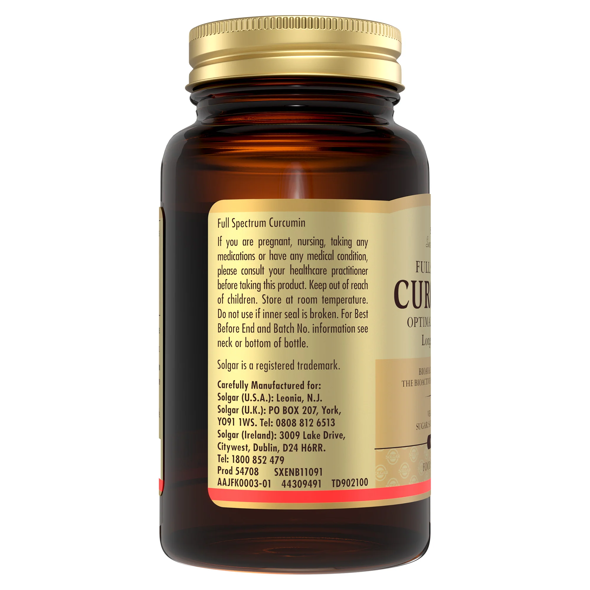 Solgar® Full Spectrum Curcumin Capsules - Image 3