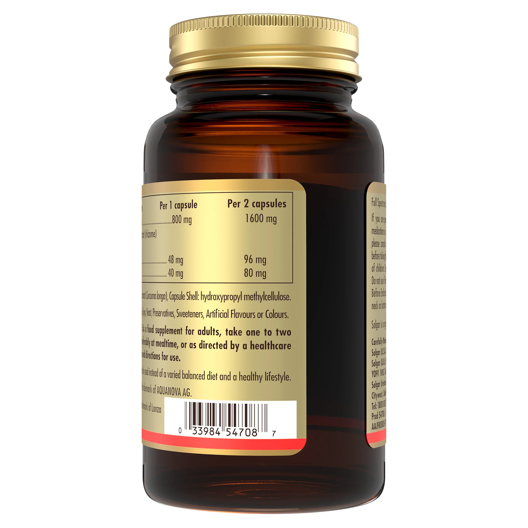 Solgar® Full Spectrum Curcumin Capsules - Image 5