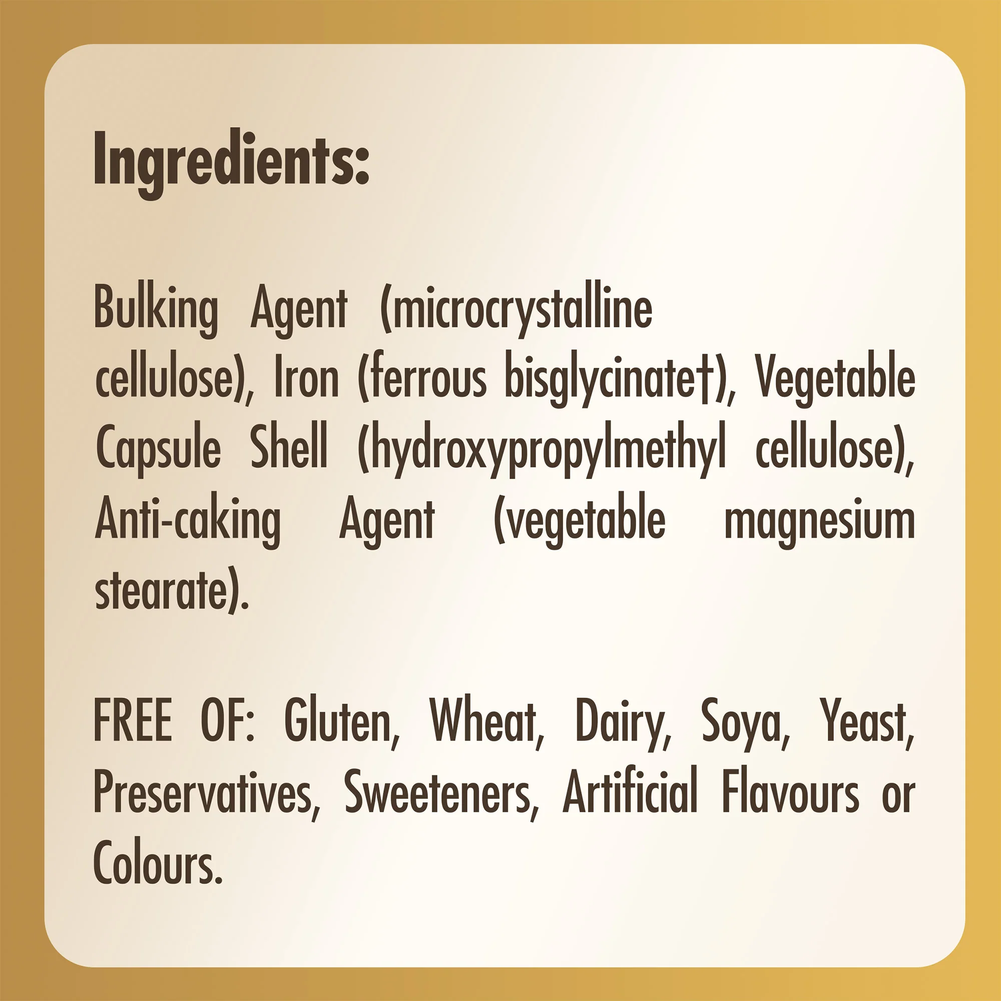 Gentle Iron (Iron Bisglycinate) 20 mg Vegetable Capsules - Image 5