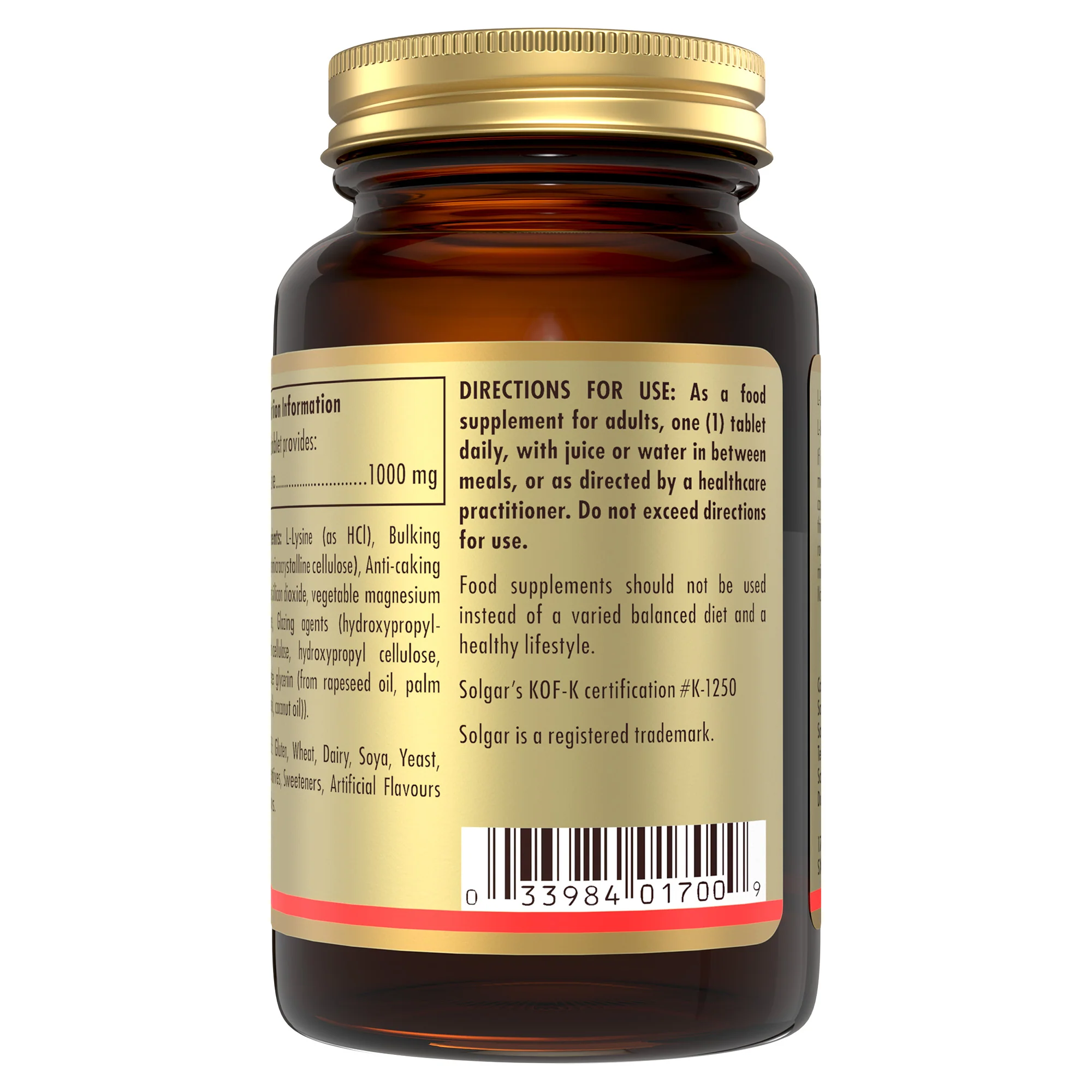 L-Lysine 1000 mg Tablets - Image 4