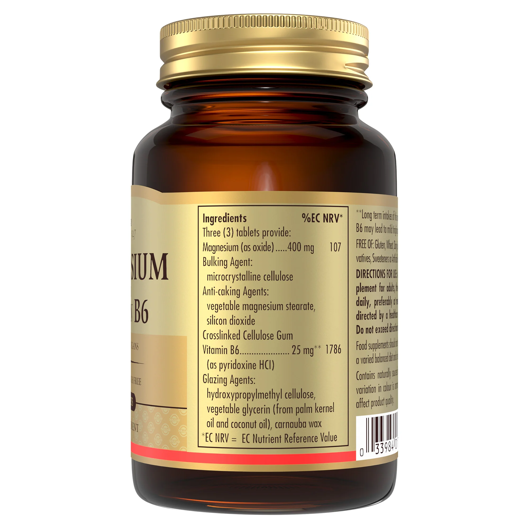 Magnesium with Vitamin B6 Tablets - Pack of 100 - Image 6