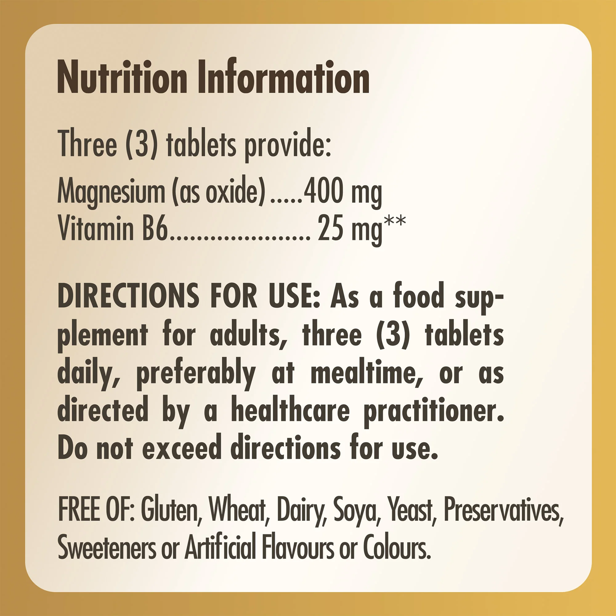 Magnesium with Vitamin B6 Tablets - Pack of 100 - Image 8