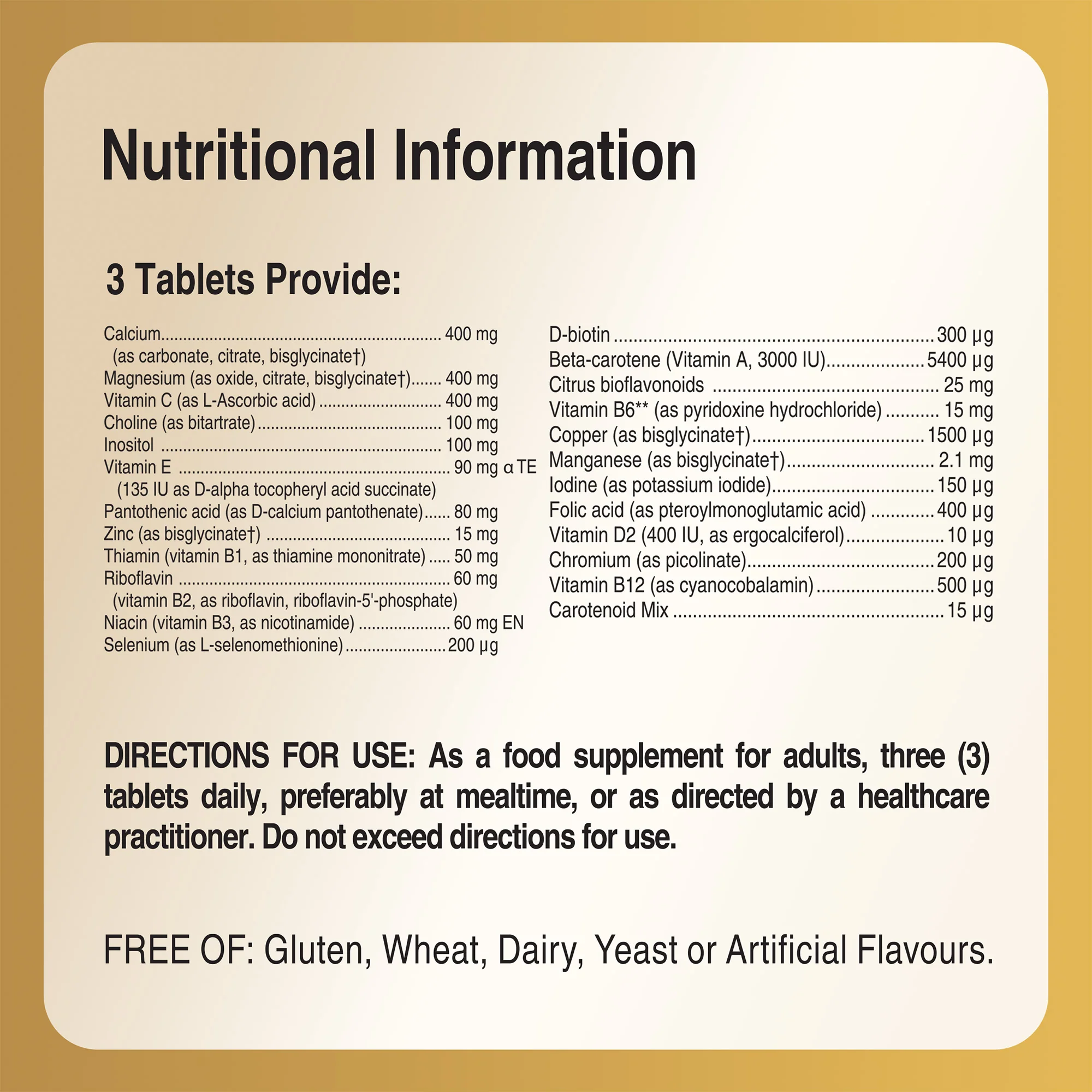 Male Multiple Multivitamin Tablets - Image 6