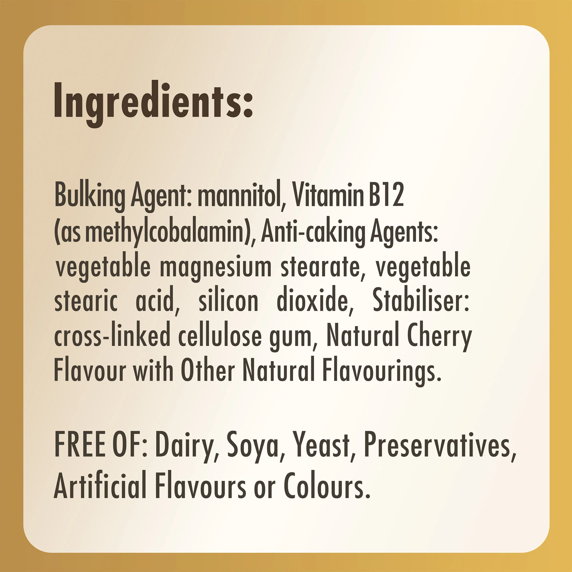 Methylcobalamin (Vitamin B12) 1000 mcg Nuggets - Pack of 30 - Image 5