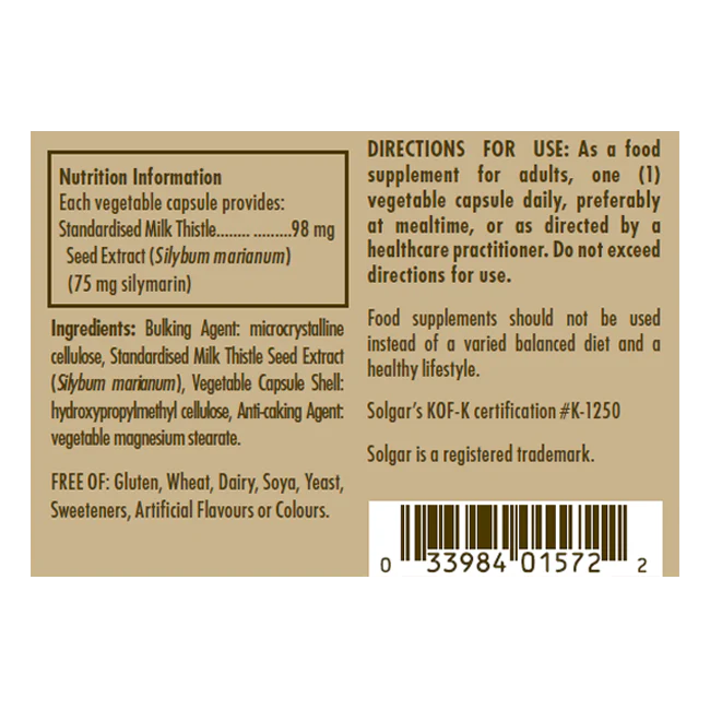Milk Thistle Vegetable Capsules - Image 5