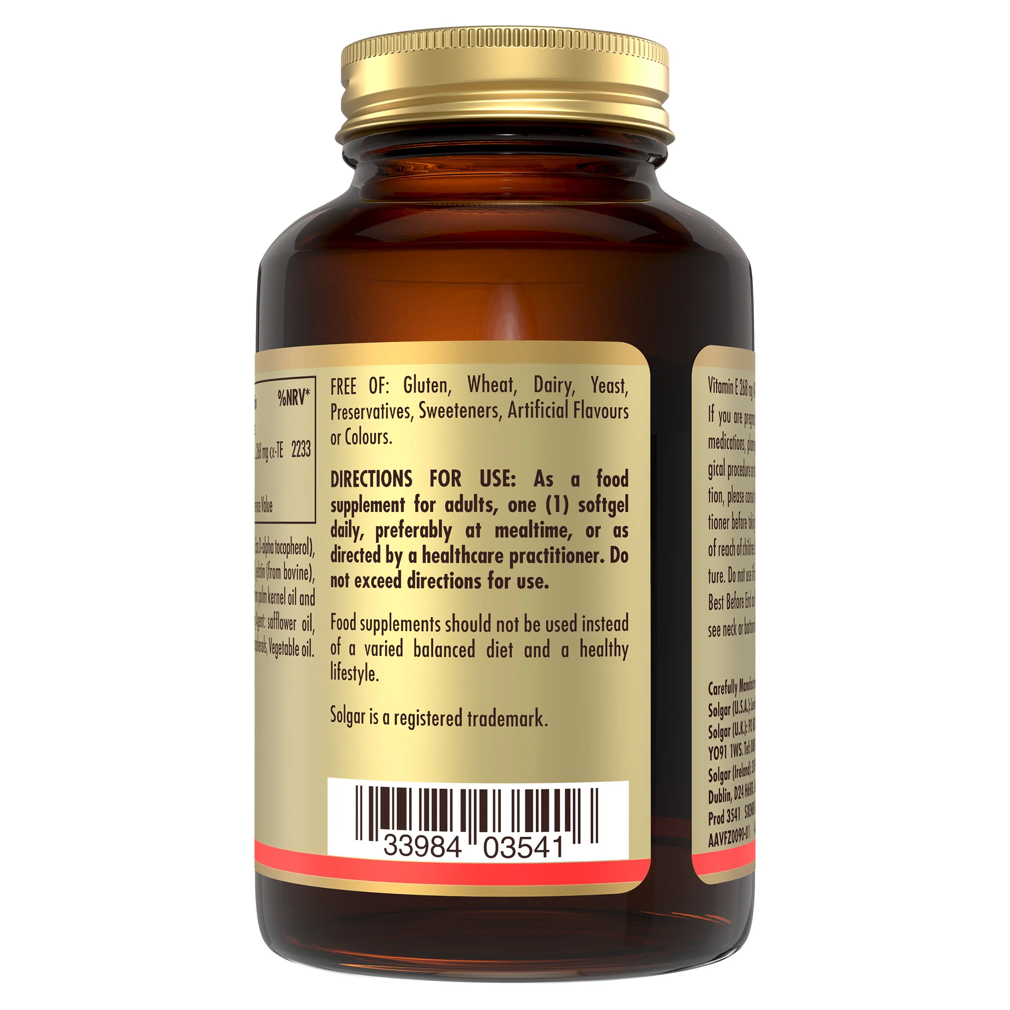 Natural Source Vitamin E 268 mg (400 IU) Softgels - Image 3