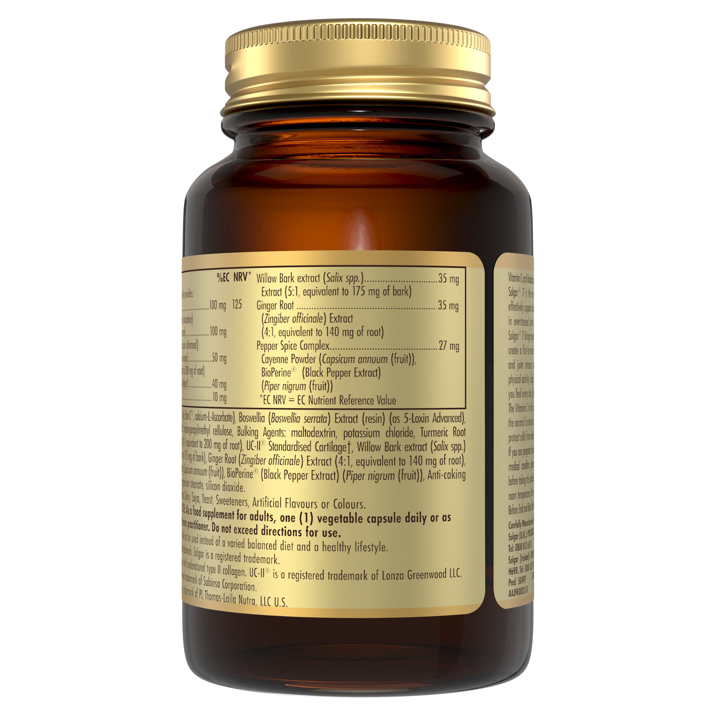 Solgar 7 Joint Support Vegetable Capsules - Image 4