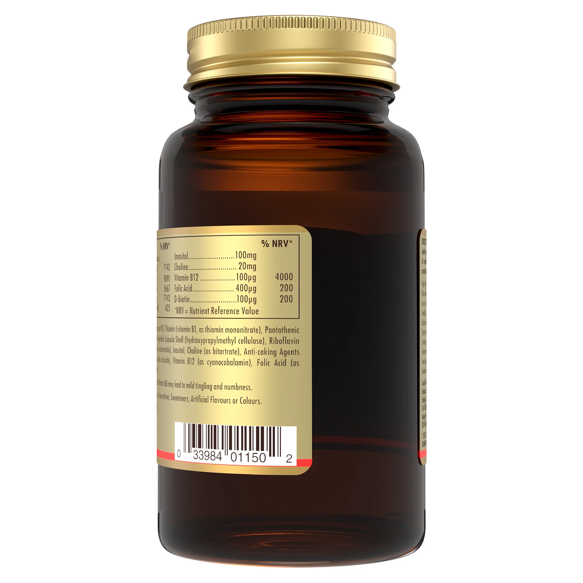 Vitamin B-Complex "100" Extra High Potency Vegetable Capsules - Image 3