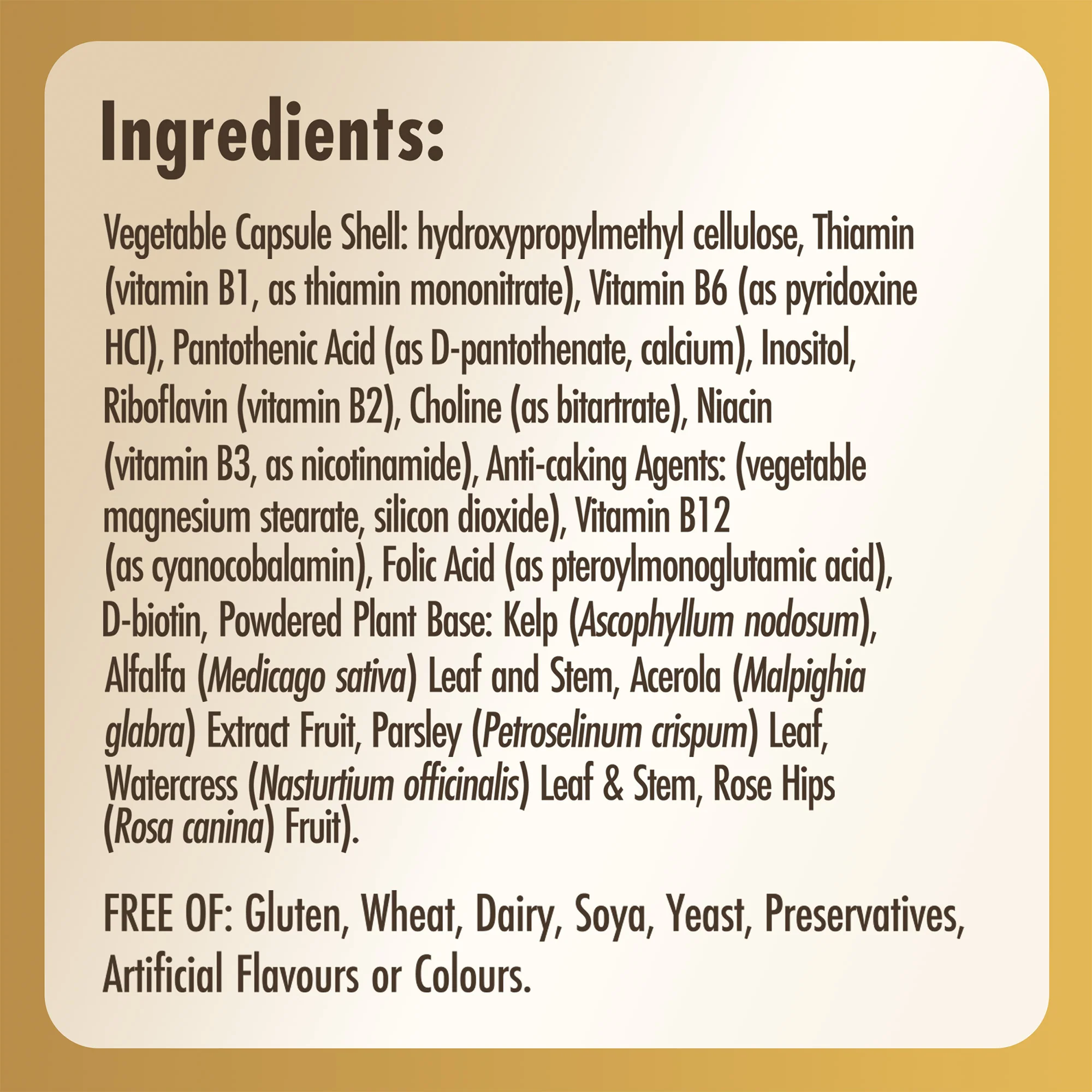 Vitamin B-Complex ''50'' High Potency Vegetable Capsules - Image 5