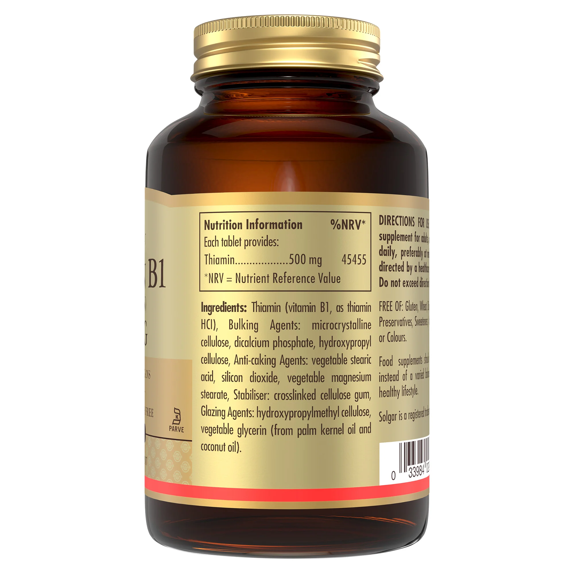 Vitamin B1 (Thiamin) 500 mg Tablets - Pack of 100 - Image 4