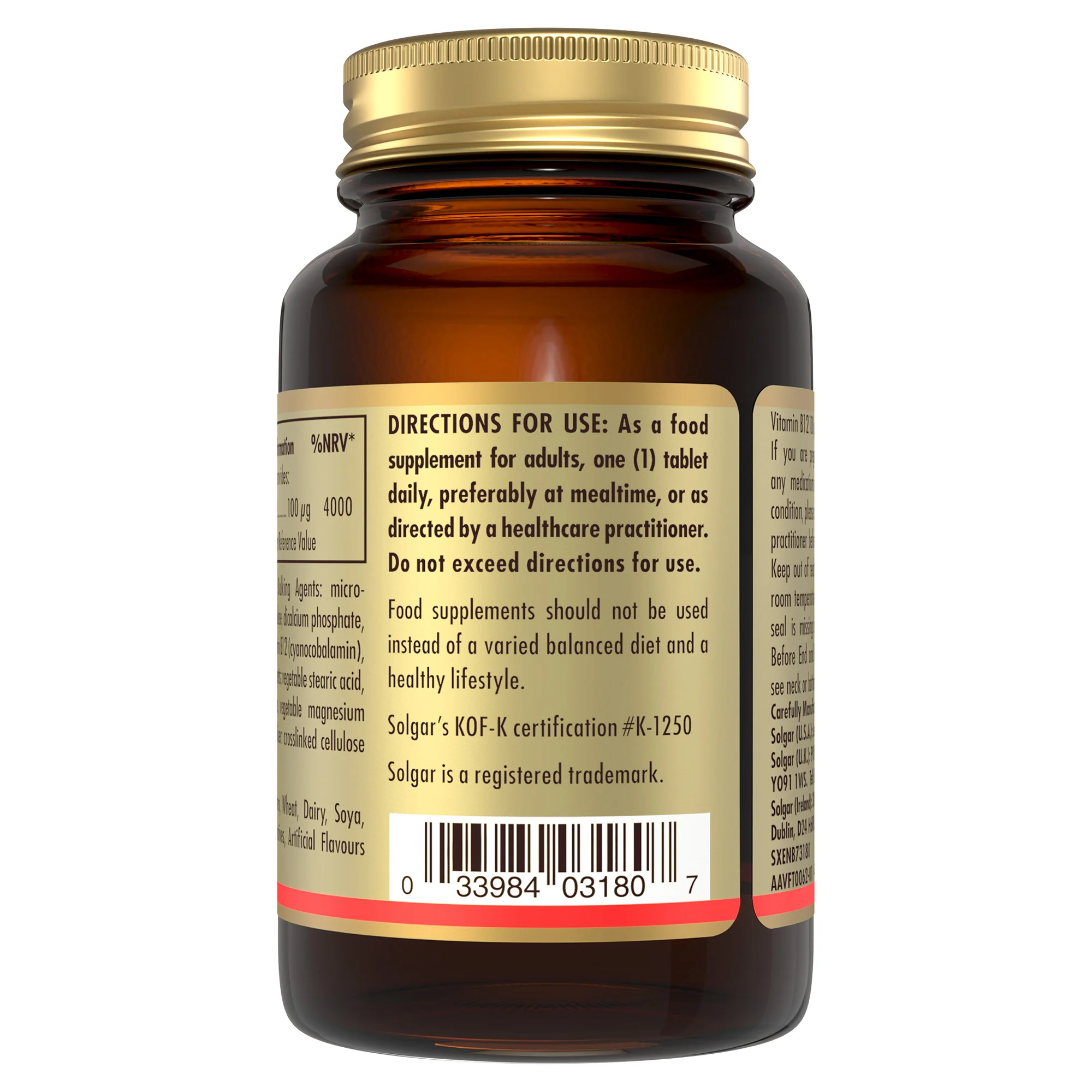 Vitamin B12 100 mcg Tablets - Pack of 100 - Image 3