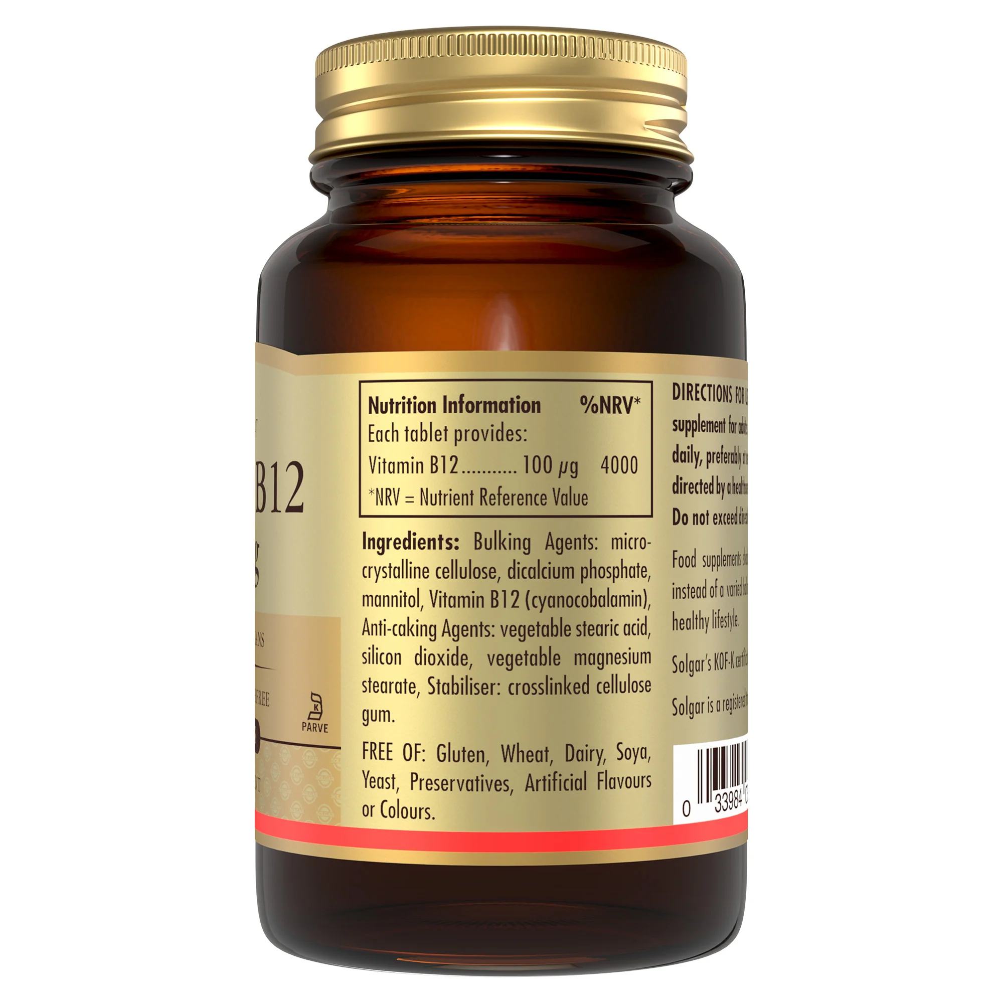 Vitamin B12 100 mcg Tablets - Pack of 100 - Image 4