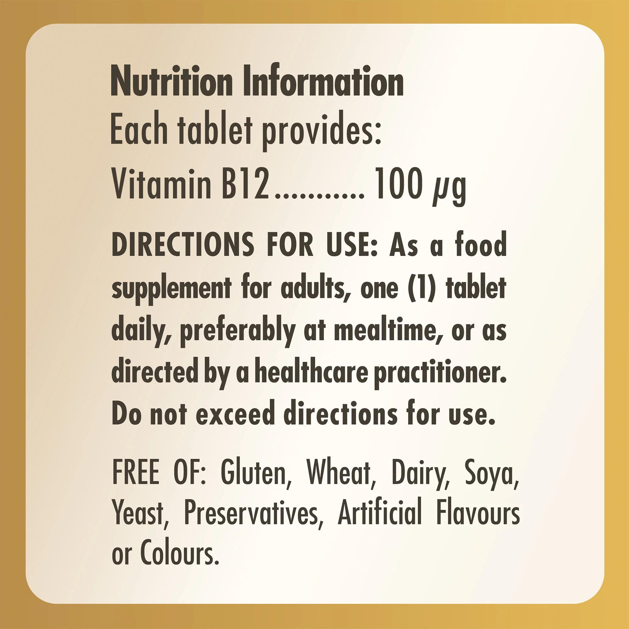 Vitamin B12 100 mcg Tablets - Pack of 100 - Image 6