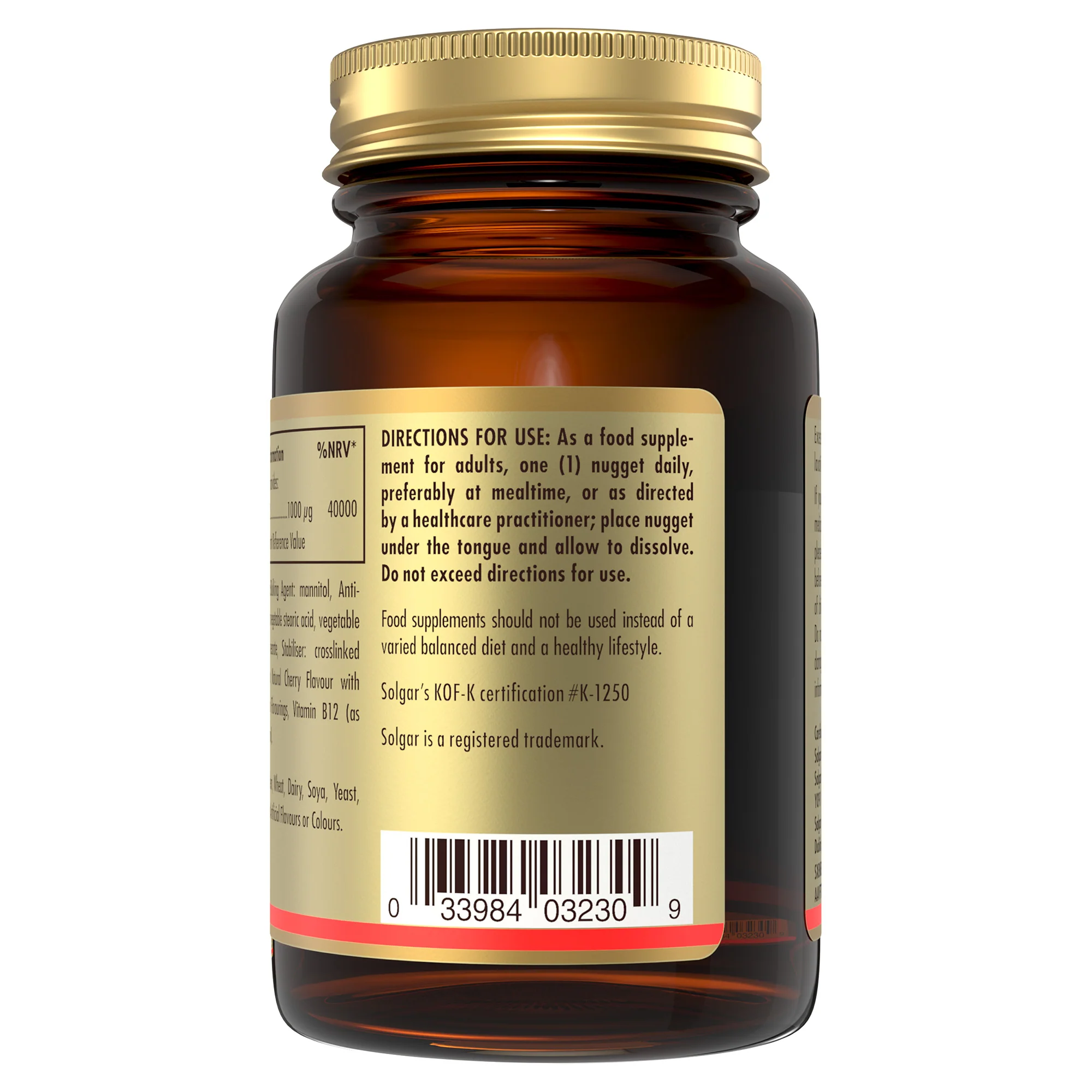 Vitamin B12 1000 mcg Sublingual Nuggets - Image 3