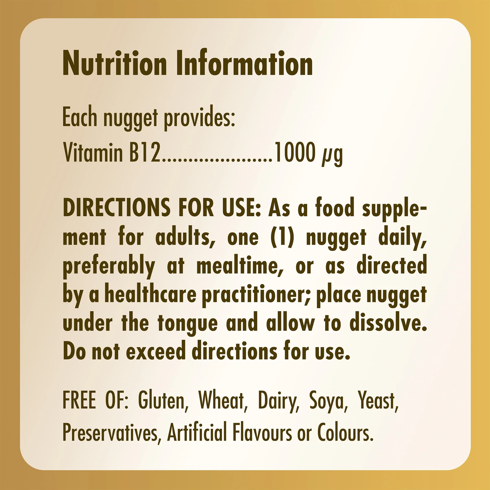 Vitamin B12 1000 mcg Sublingual Nuggets - Image 6