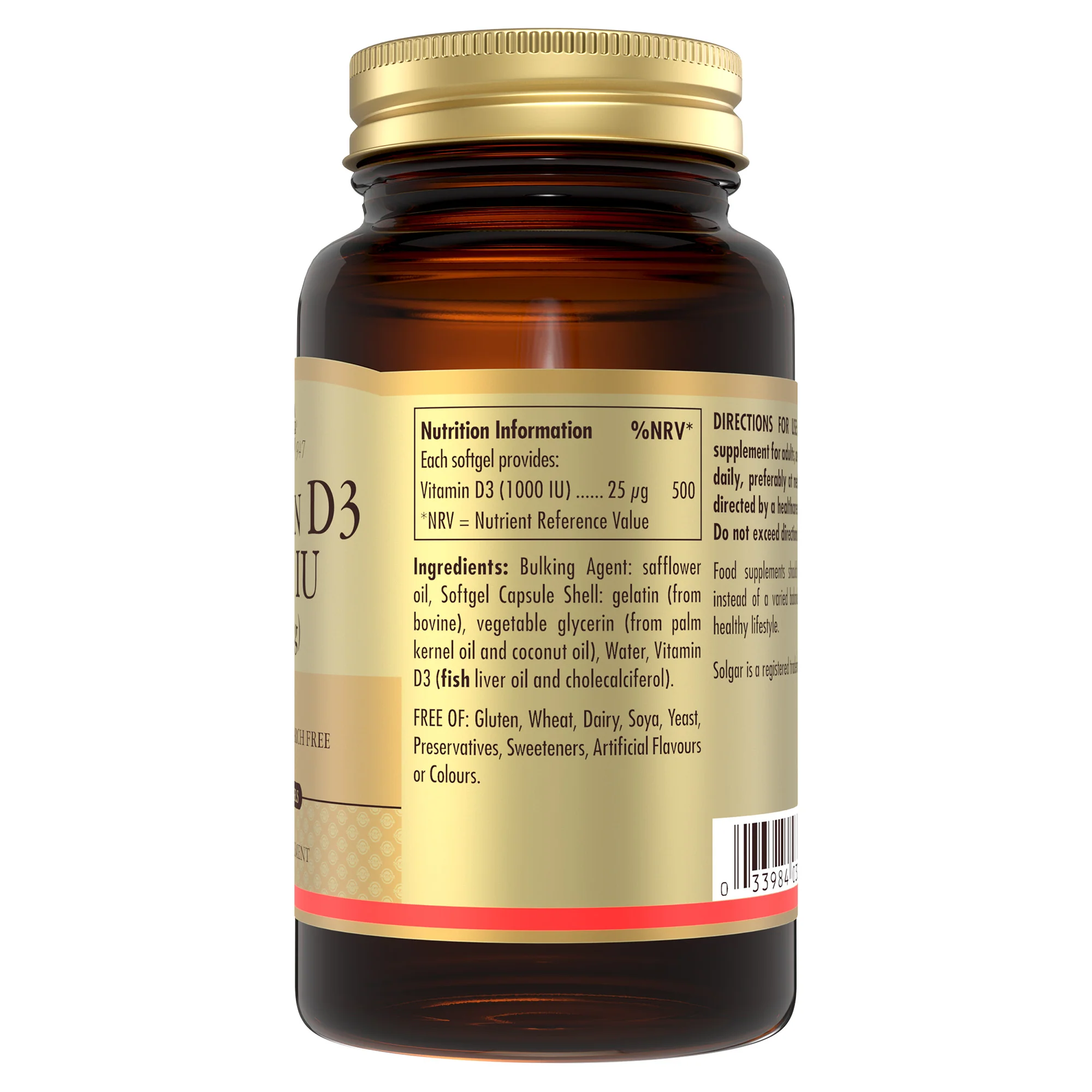Vitamin D3 1000 IU (25 mcg) Softgels - Image 4