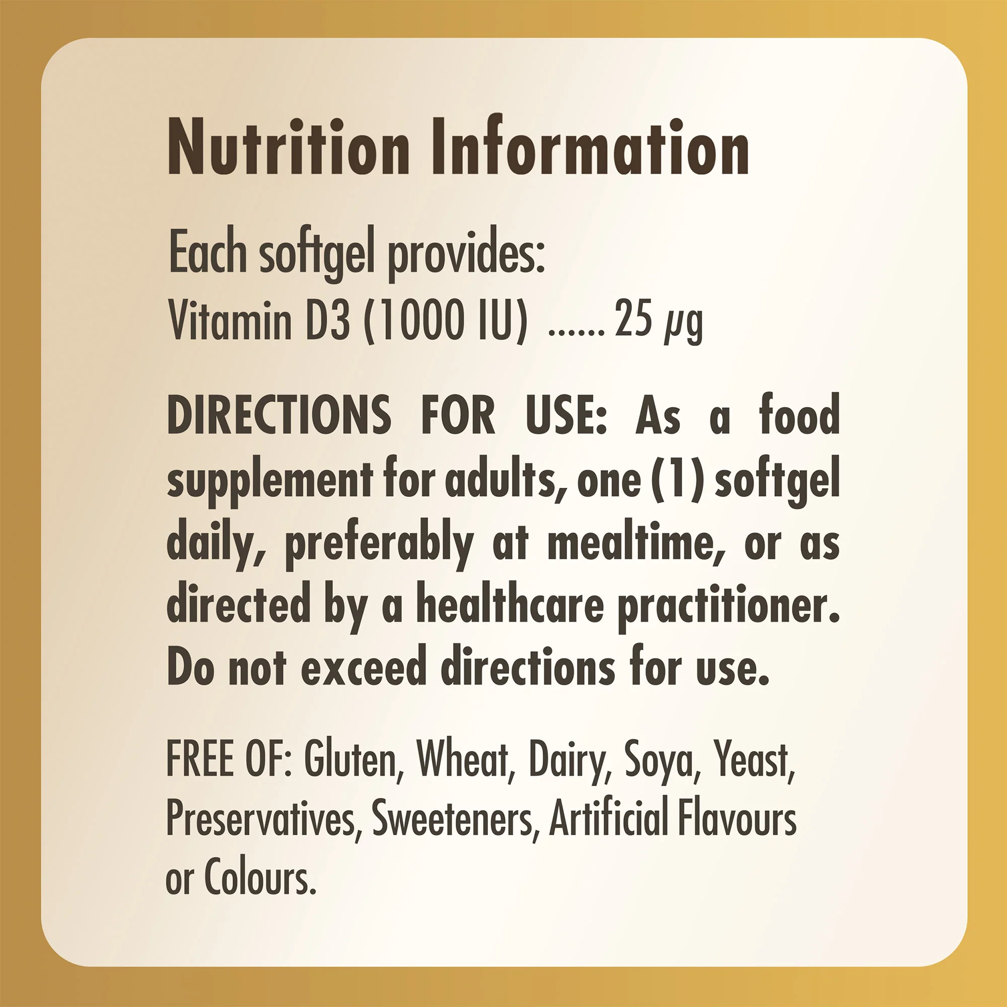 Vitamin D3 1000 IU (25 mcg) Softgels - Image 6