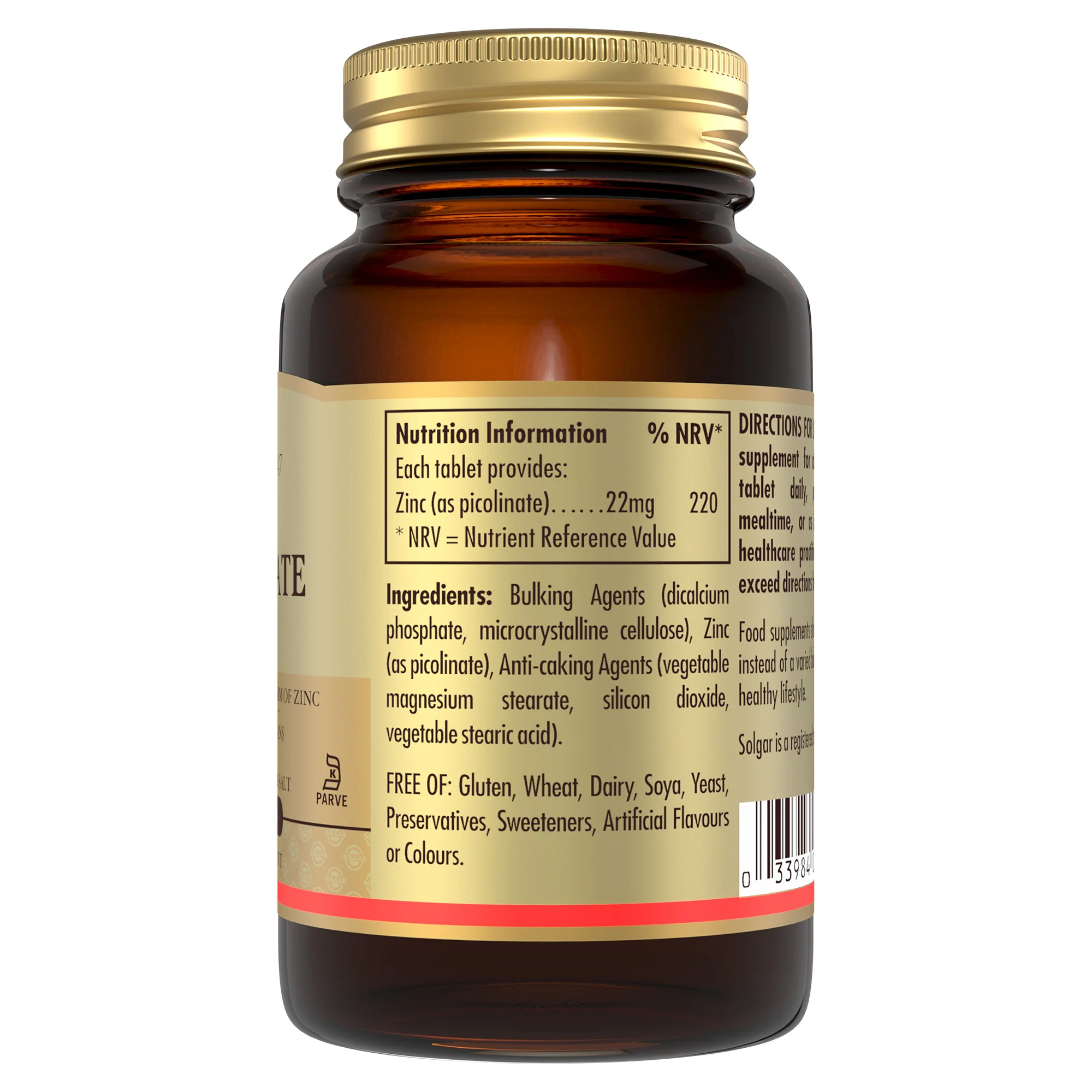 Zinc Picolinate 22 mg Tablets - Pack of 100 - Image 4